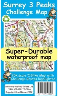 Surrey 3 Peaks Challenge Map and Guide