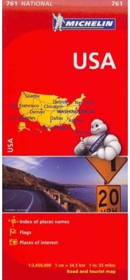 USA - Michelin National Map 761