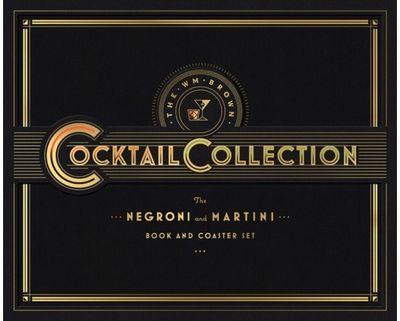 Wm Brown Cocktail Book and Coaster Set