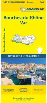 Bouches-du-Rhone Var - Michelin Local Map 340 Map
