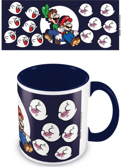 Super Mario (Boos) Blue 11oz/315ml Coloured Inner Mug