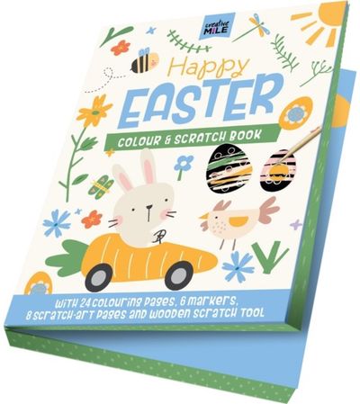 Happy Easter Colour & Scratch Book