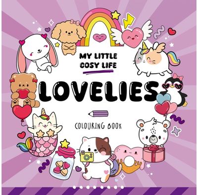 Lovelies: Cute Kawaii Colouring Book for Teens and Adults Featuring Adorable Animals, Purmaids and Cosy Scenes