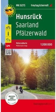 Hunsruck - Saarland - Pfalzerwald, MotorCycle map 1:200 000