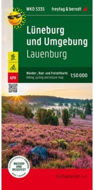 Luneburg and surroundings, hiking, cycling and leisure map 1:50,000, freytag & b