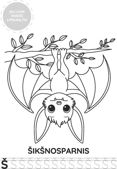 Spalvinimo ir užduočių knygelės „Spalvink abėcėlę“