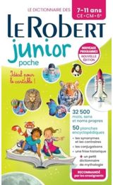 Le Robert Junior Poche: French monolingual dictionary for Juniors in paperback format