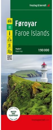 Faroe Islands - Foroyar, street map 1:90.000