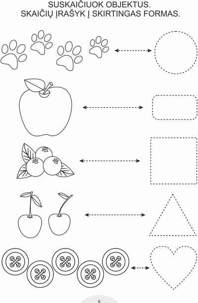 RAIDĖS, SKAIČIAI IR FORMOS