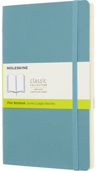 Moleskine Reef Blue Notebook Large Plain Soft