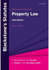 Blackstones Statutes on Property Law