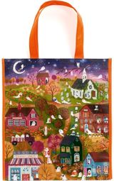 Joy Laforme Spooky Village Reusable Shopping Bag