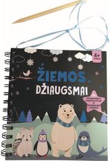 Žiemos džiaugsmai. Grandyk paveikslėliai