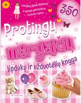 Protingų MERGAIČIŲ lipdukų knyga