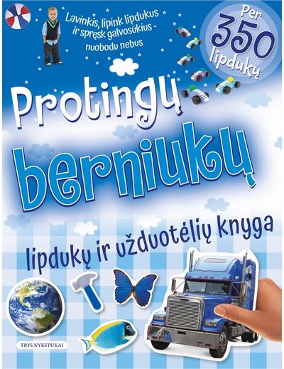 Protingų BERNIUKŲ lipdukų knyga