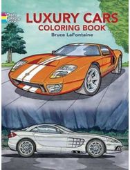 Luxury Cars Coloring Book