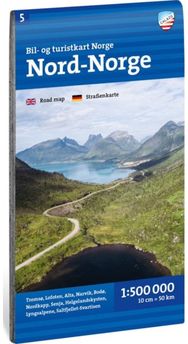 Car and tourist map of Northern Norway (Nord-Norge): 1:500 000 1:500 000
