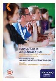 MA1 - MANAGEMENT INFORMATION - EXAM KIT