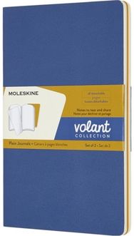 Moleskine Volant Journals Large Plain Forget.Blue Amber.Yellow