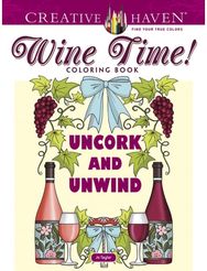 Creative Haven Wine Time! Coloring Book