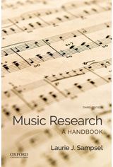 Music Research A Handbook
