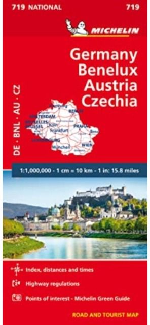 Germany, Benelux, Map