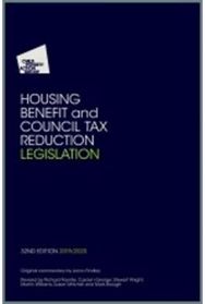 Housing Benefit and Council Tax Reduction Legislation: 2019/20 2019/20