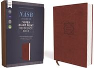 NASB, Super Giant Print Reference Bible, Leathersoft, Brown, Red Letter, 1995 Te