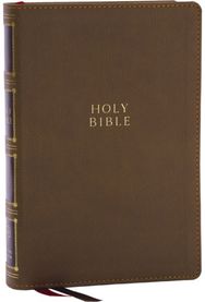KJV Holy Bible: Compact Bible with 43,000 Center-Column Cross References, Brown Leathersoft, Red Letter, Comfort Print: King Jam