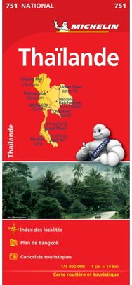 Thailand - Michelin National Map 751: Map Map