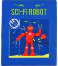 Slide puzzle - Sci-fi robot