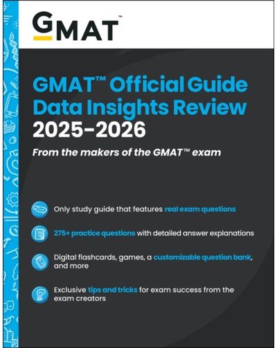 GMAT Official Guide Data Insights Review 2025-2026 Book + Online