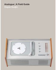 Analogue: A Field Guide A Field Guide