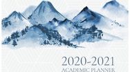 2020- 2021 Academic Planner: Watercolour Mountains Watercolour Mountains