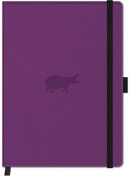 A5 Purple Hippo Nbook Plain