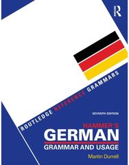 Hammer's German Grammar and Usage