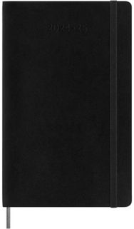 Moleskine 2025 18-Month Weekly Large Softcover Notebook: Black