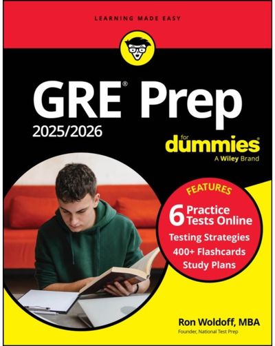 GRE Prep 2025/2026 Book + 6 Practice