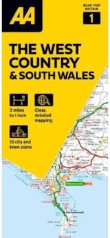 AA Road Map The West Country & South Wales