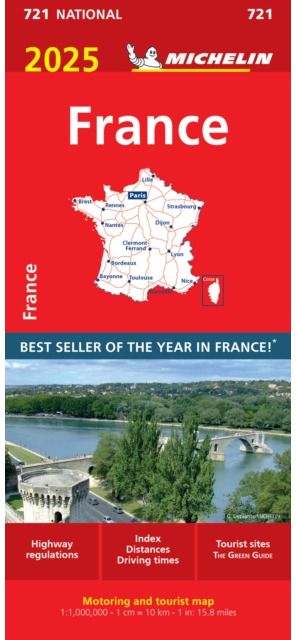 France 2025 - Michelin National Map 721 Map