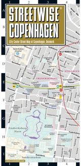 Streetwise Copenhagen Map - Laminated City Center Street Map of Copenhagen, City Plan