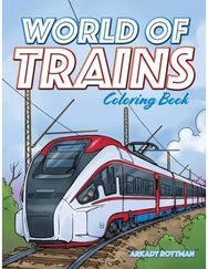 World of Trains Coloring Book
