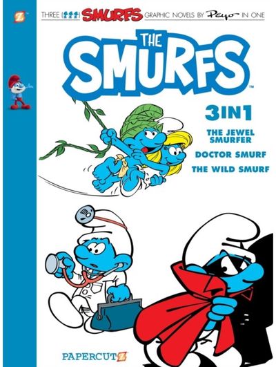 Smurfs 3-in-1 Vol. 7 Collecting 'The Jewel Smurfer,' 'Doctor Smurf,' and 'The Wild Smurf'