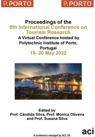 ICTR 2022 - Proceedings of the 5th International Conference on Tourism Research