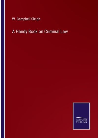 Handy Book on Criminal Law