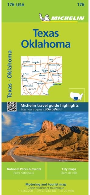 Texas Oklahoma - Zoom Map 176 Map