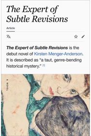 Expert of Subtle Revisions: A Novel