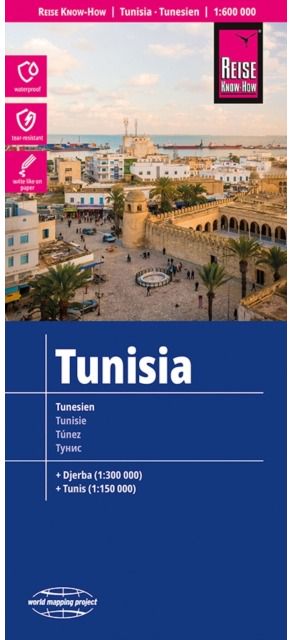 Tunisia (1:600.000) with Djerba (1:300k) and Tunis (1:150