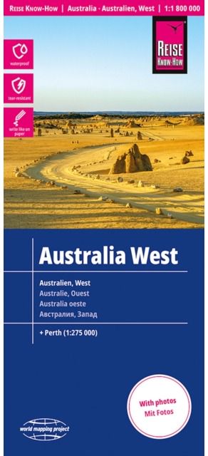 Australia, West (1:1.800.000): inc Perth map