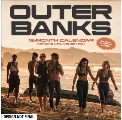 Outer Banks 16-Month 2025-2026 Wall Calendar with Bonus Poster